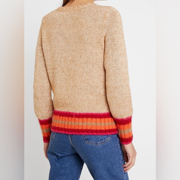 GAP Crewneck Knit Sweater with Color Block Trim - Picture 10 of 13